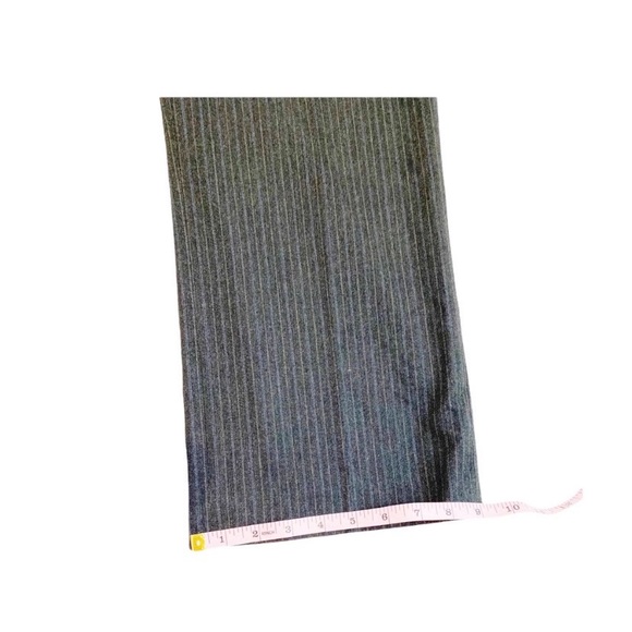 Michael Michael Kors Gray With Tan & Blue Pinstripe Cropped Dress Pants, Size 8 - Picture 11 of 15